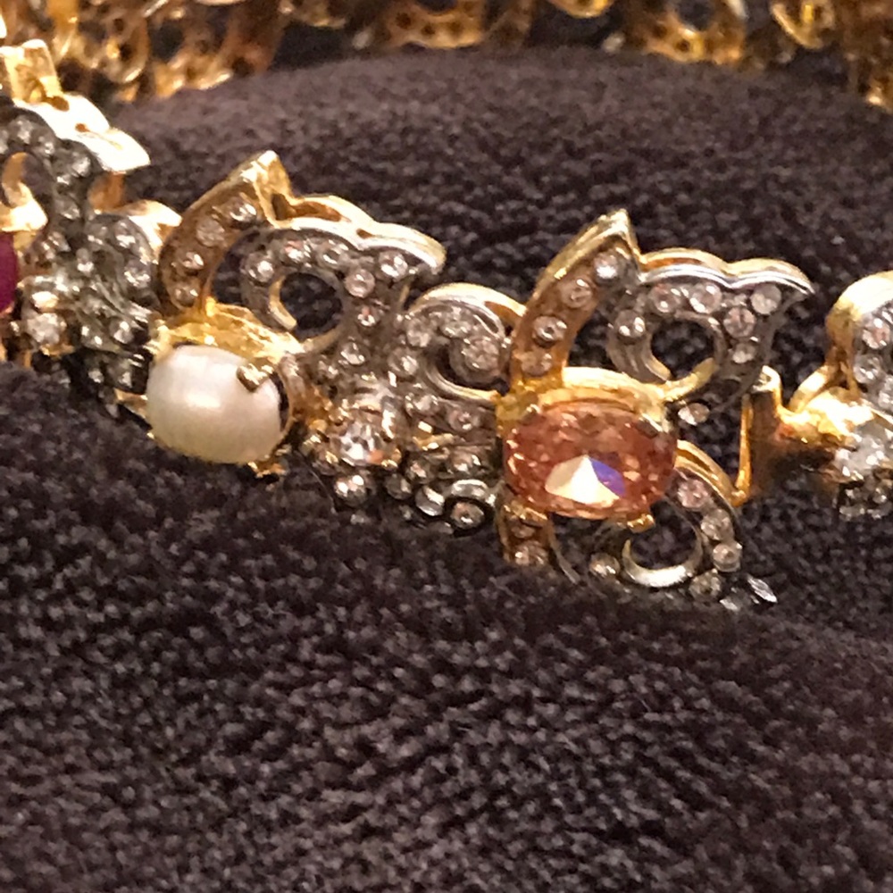 Bangle Multi Color Stones And Zircon Beautiful - image 7